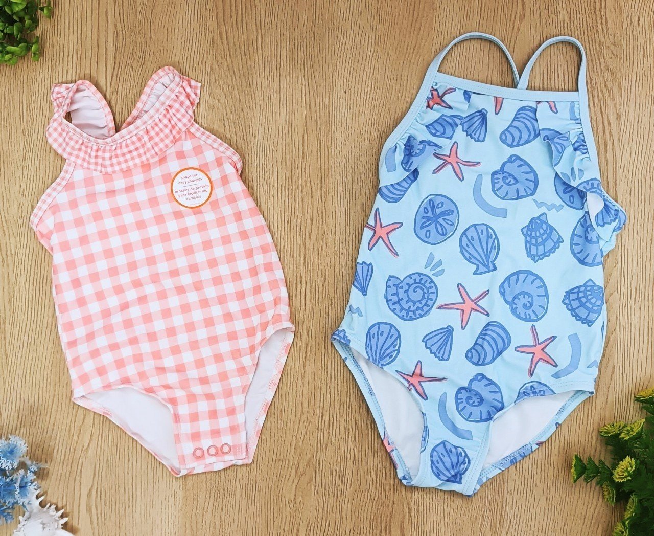 Set 2 bộ bơi Carter, Osh, Gym bé gái size 6m - 12y VN xuất xịn12