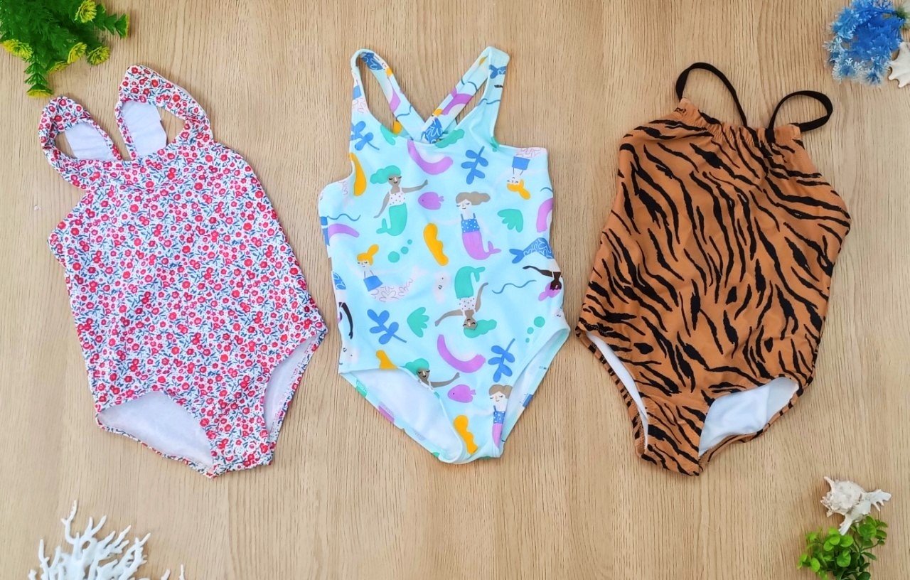 Set 2 bộ bơi Carter, Osh, Gym bé gái size 6m - 12y VN xuất xịn14