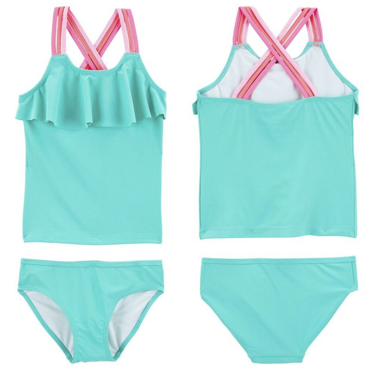 Set 2 bộ bơi Carter, Osh, Gym bé gái size 6m - 12y VN xuất xịn2