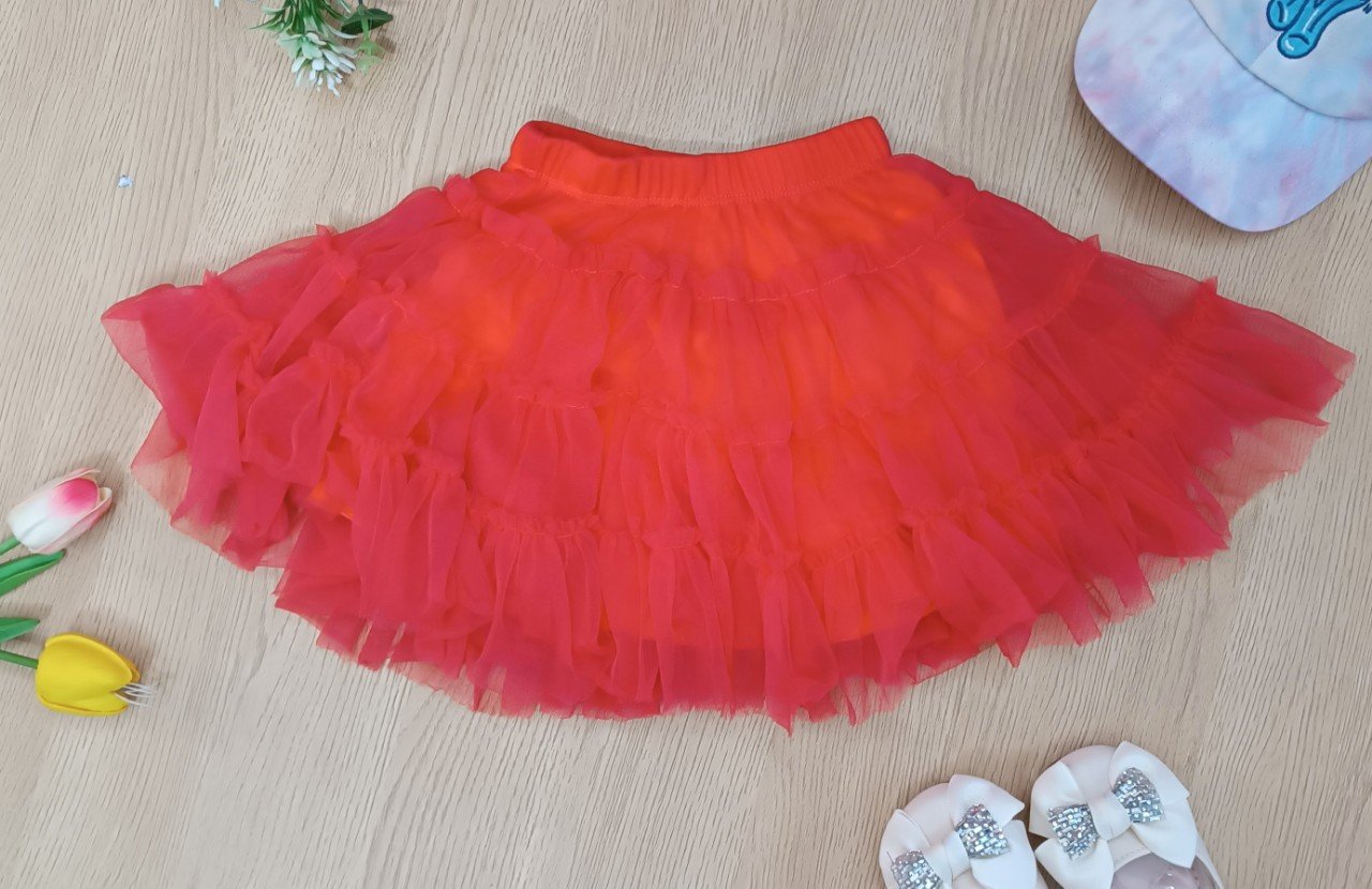 Chân váy voan tầng Jona Michelle size 2 - 8y VN xuất xịn2