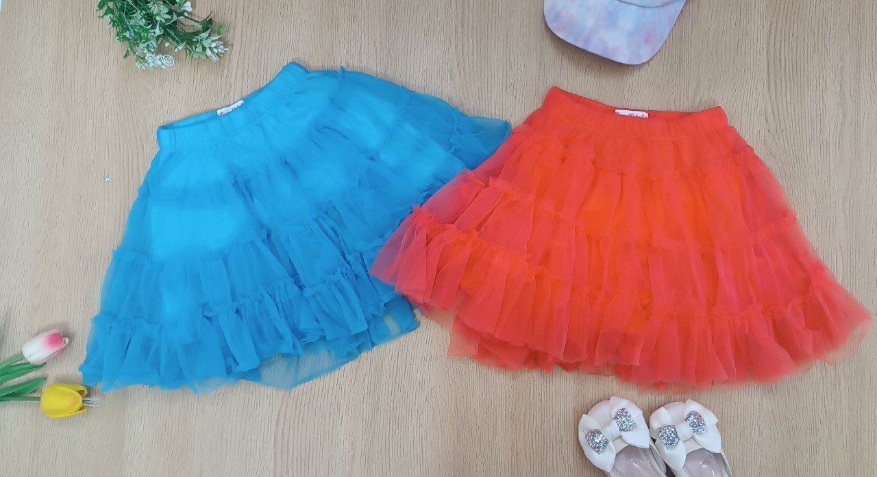 Chân váy voan tầng Jona Michelle size 2 - 8y VN xuất xịn13