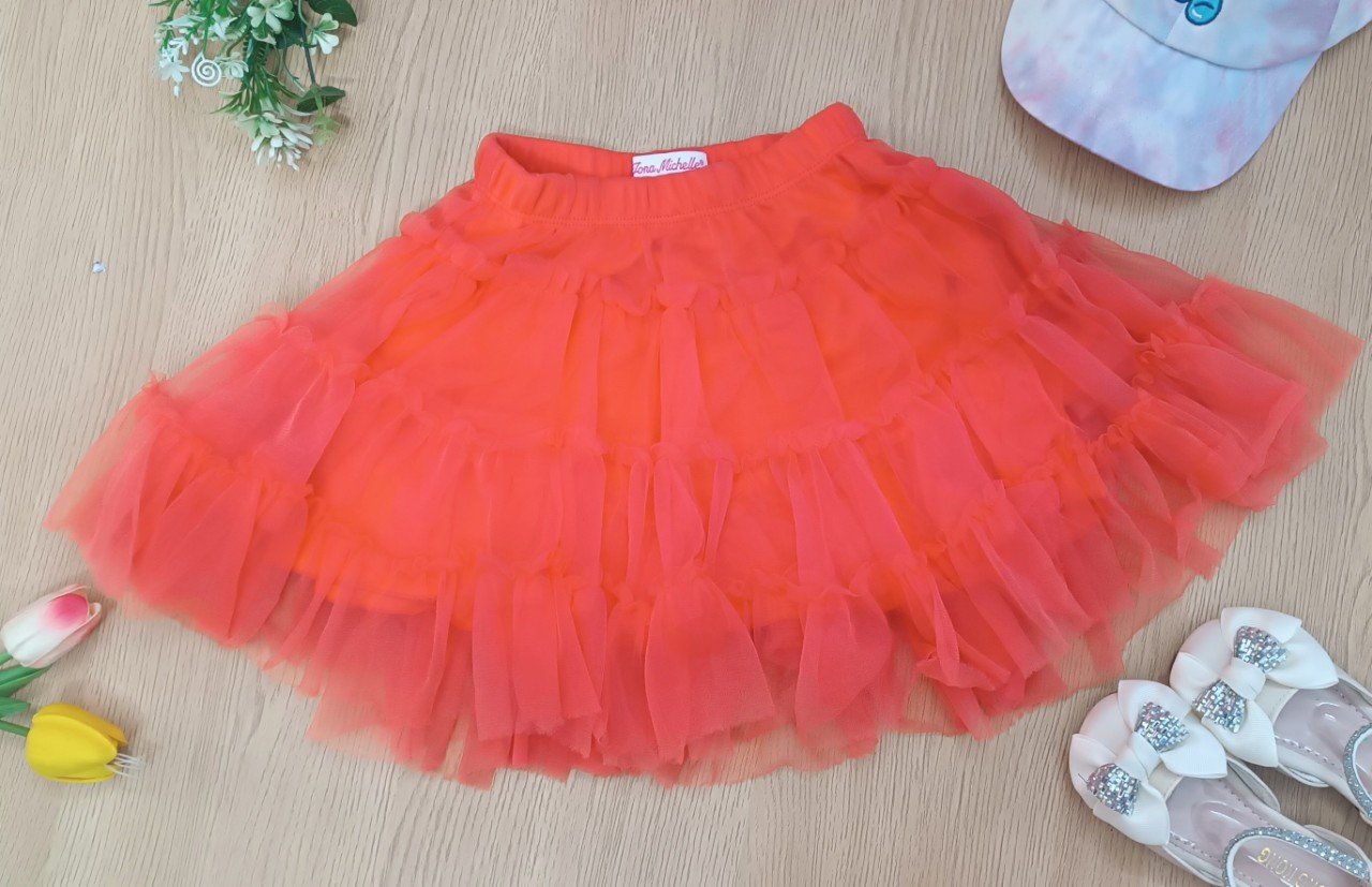 Chân váy voan tầng Jona Michelle size 2 - 8y VN xuất xịn1