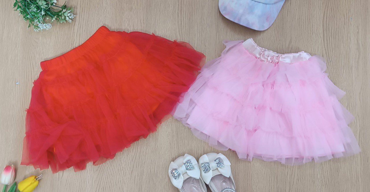 Chân váy voan tầng Jona Michelle size 2 - 8y VN xuất xịn3