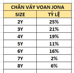 Chân váy voan tầng Jona Michelle size 2 - 8y VN xuất xịn6