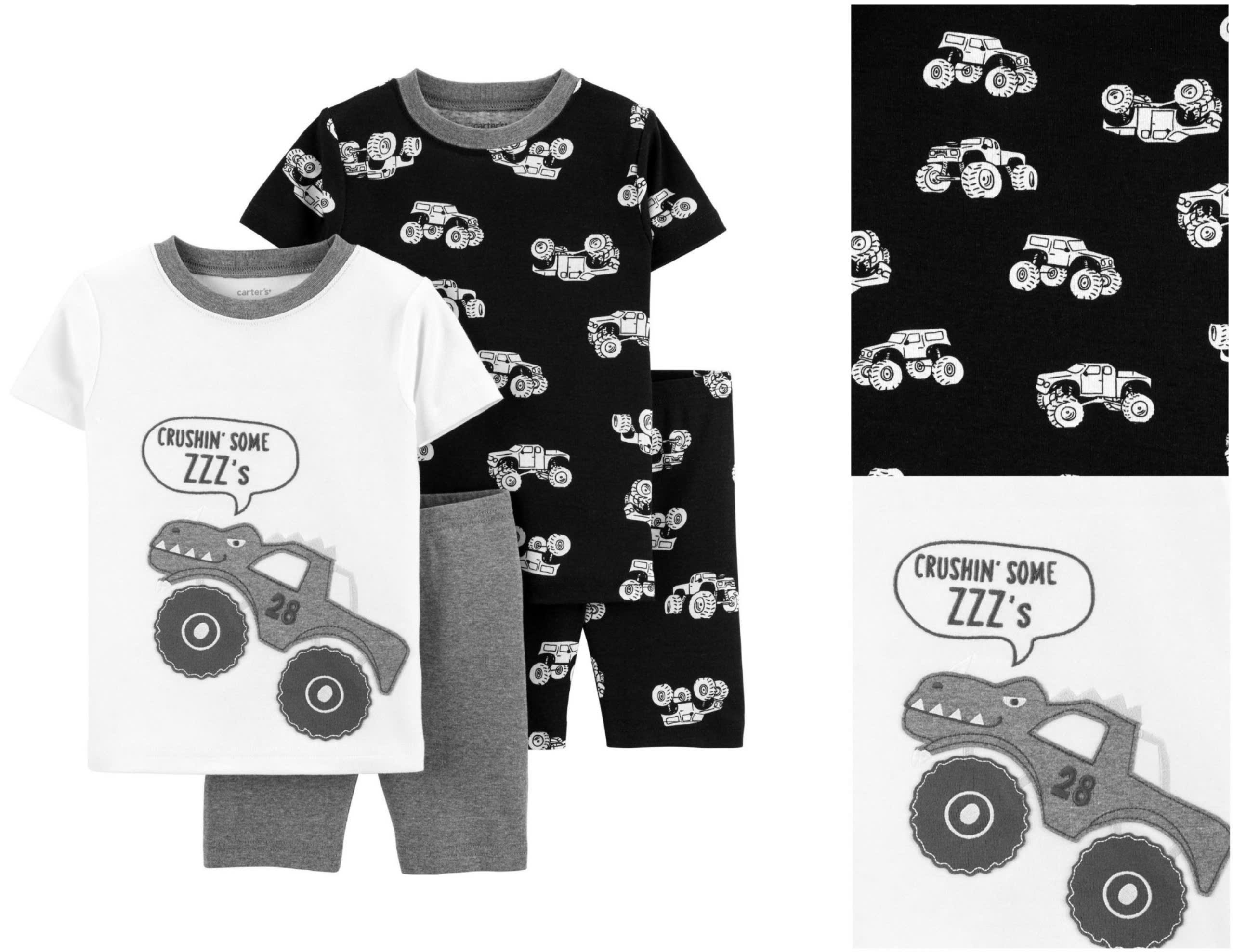 Set 2bộ thun đùi bé trai Carter trong túi zip, size 6M - 8T ( tỷ lệ size 10+14T rất ít, ko đáng kể) . Việt Nam xuất xịn.12