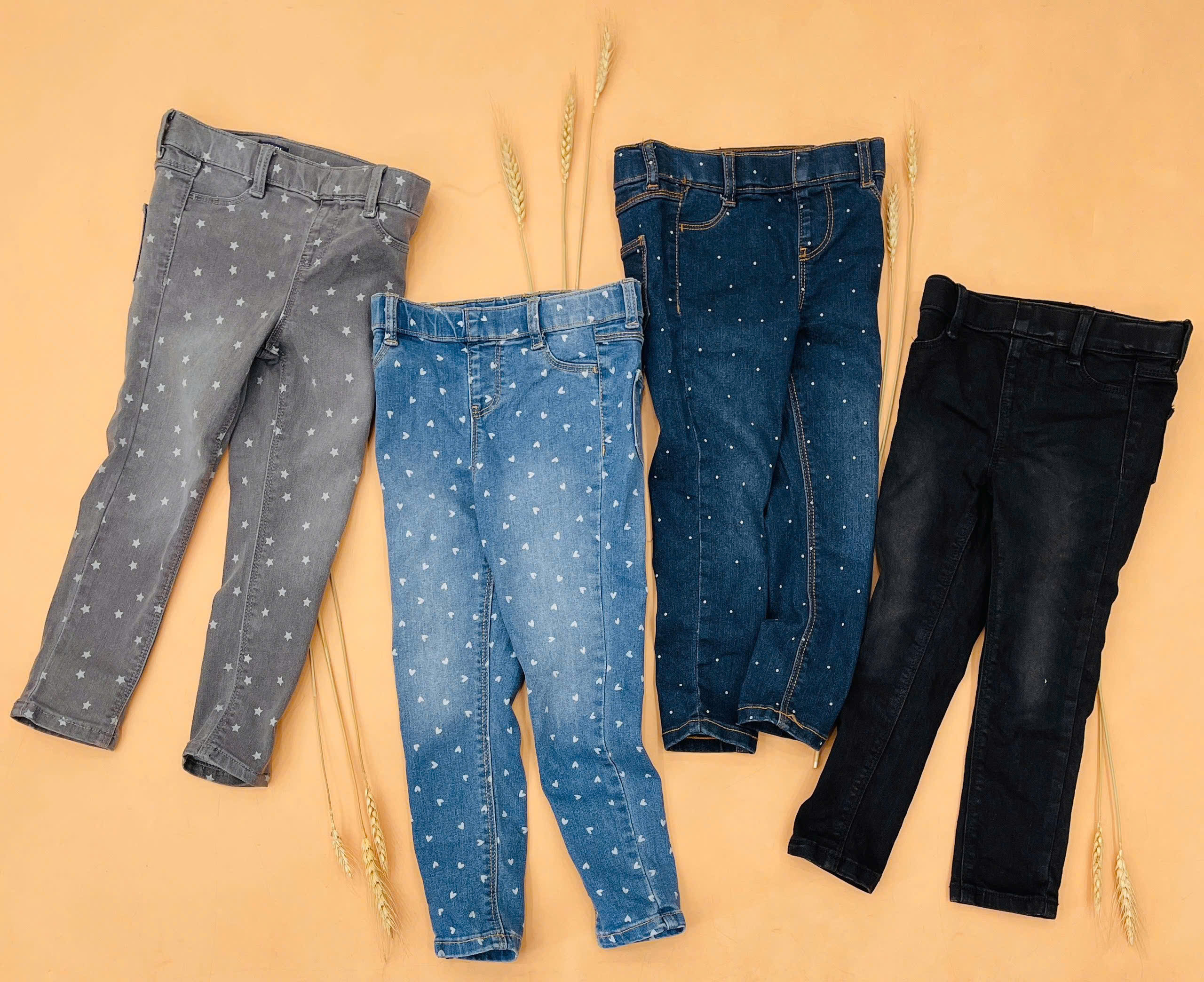 Quần jegging jean bé gái Kiabi, size 3T-12T. Cambodia xuất xịn