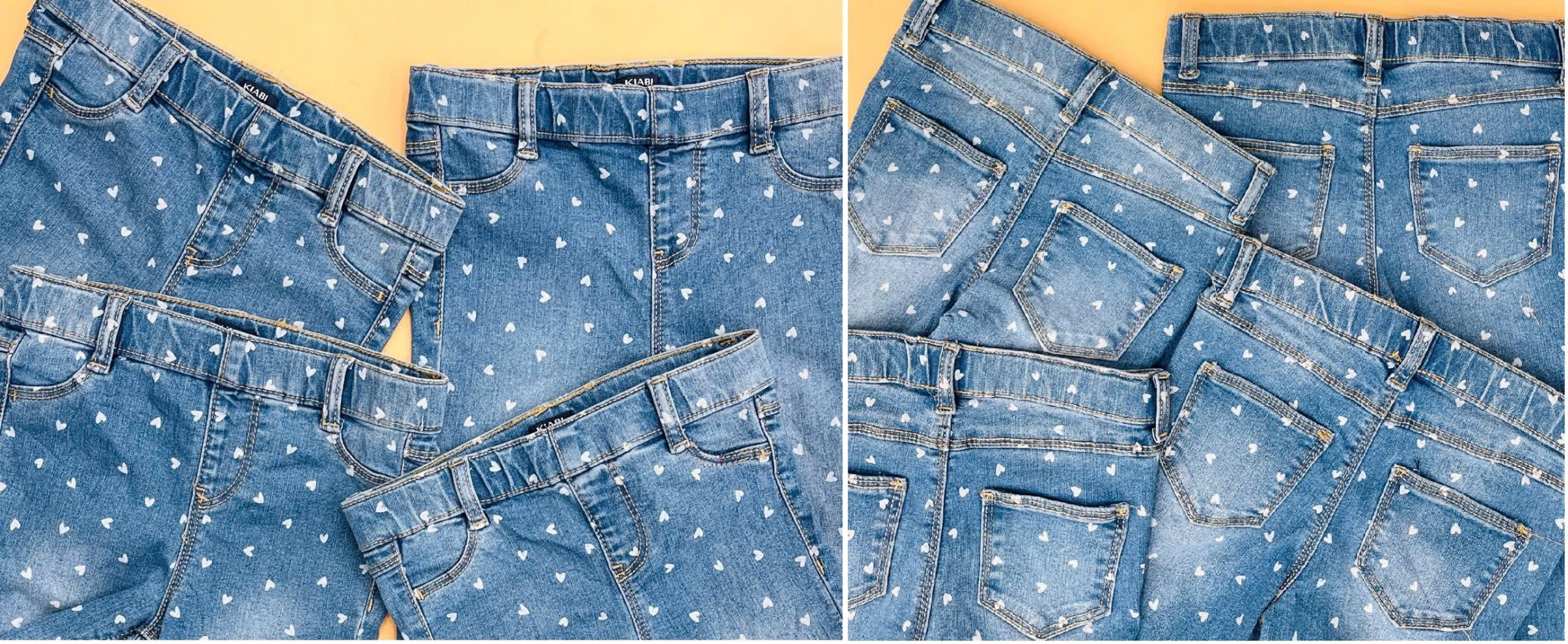 Quần jegging jean bé gái Kiabi, size 3T-12T. Cambodia xuất xịn1