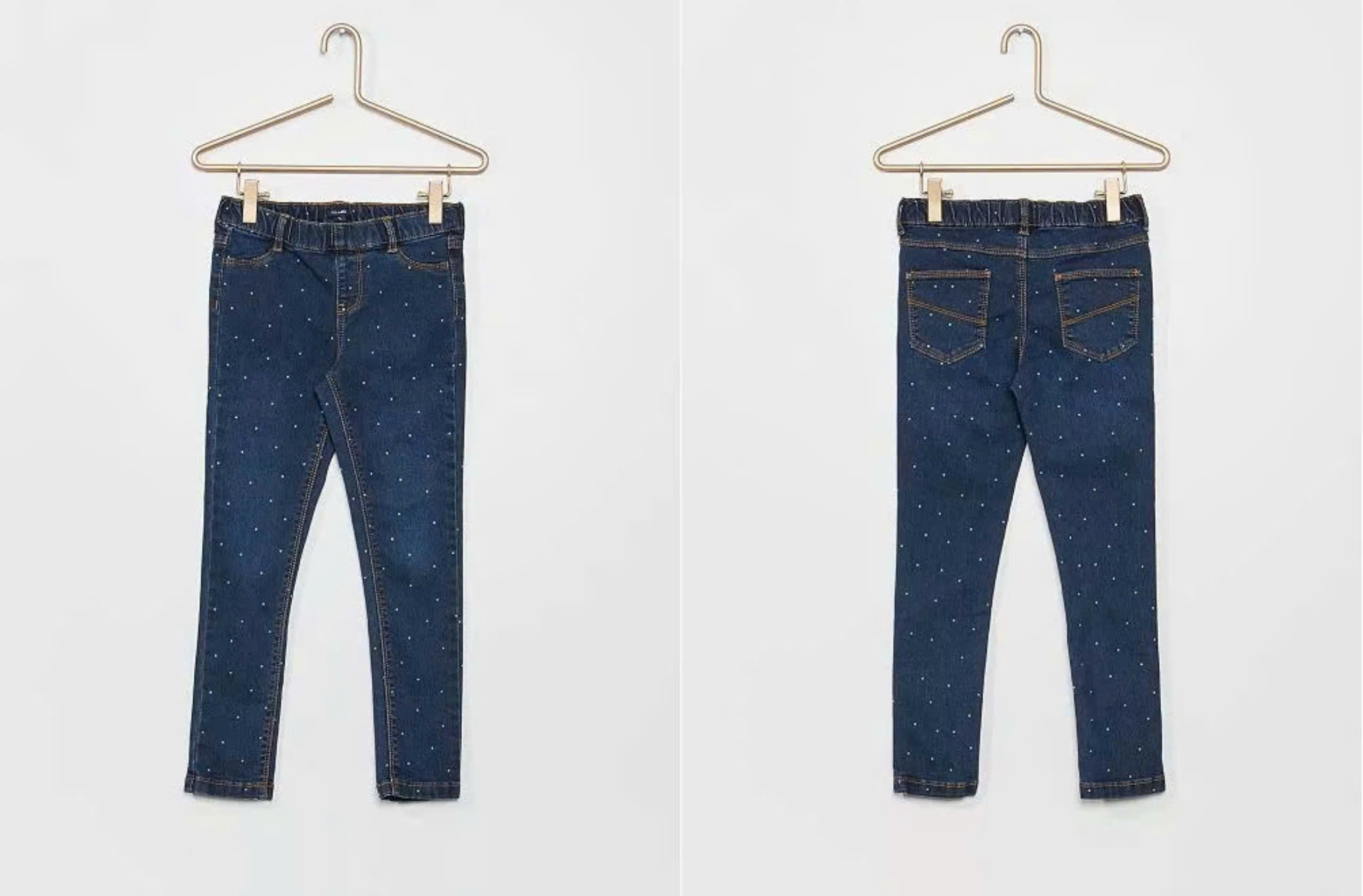 Quần jegging jean bé gái Kiabi, size 3T-12T. Cambodia xuất xịn17