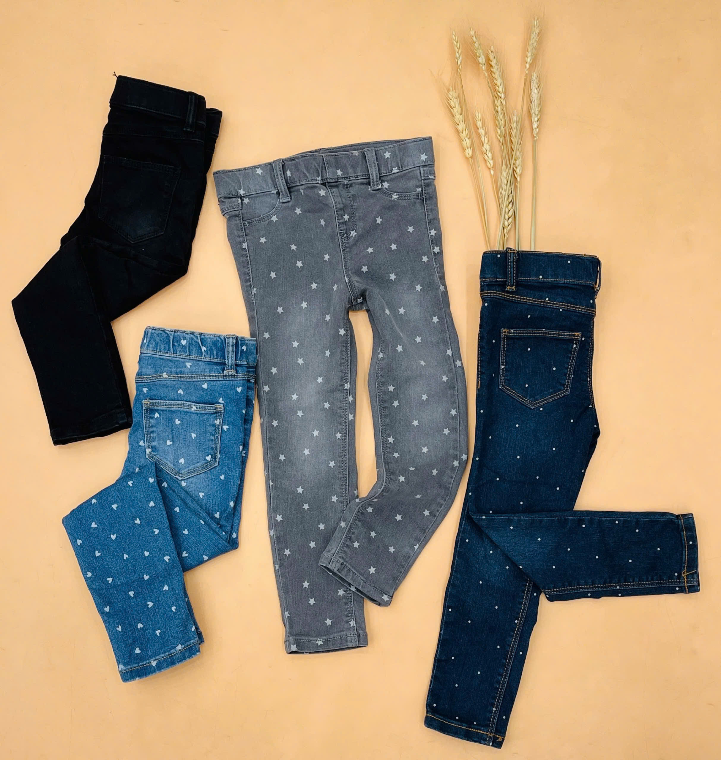 Quần jegging jean bé gái Kiabi, size 3T-12T. Cambodia xuất xịn16