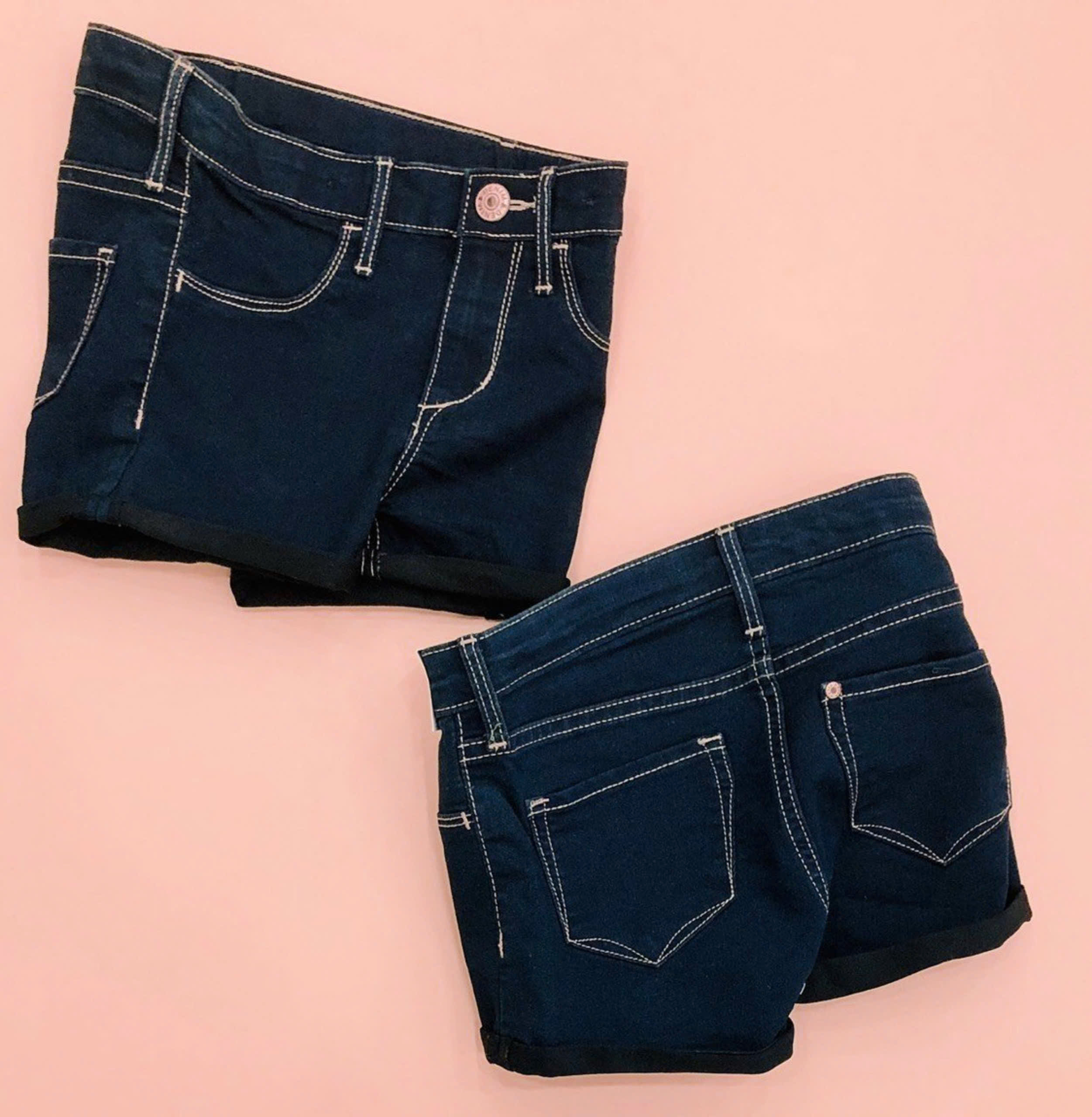 Quần short jean bé gái HM, size 2/3T - 9/10T. Cambodia xuất xịn