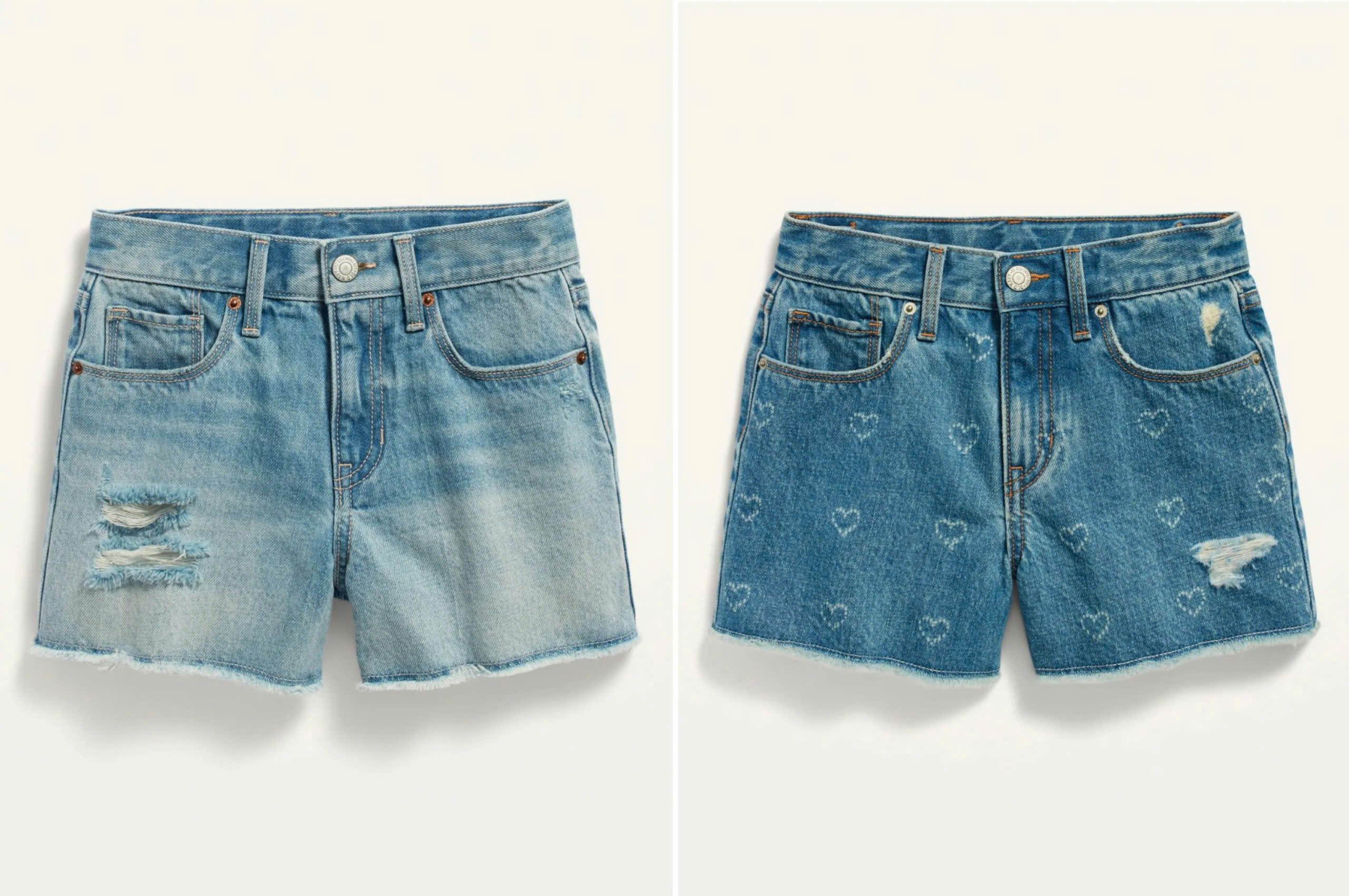 Quần short jean wax bạc size đại bé gái Old Navy, size 5T - 16T. Cambodia xuất xịn10