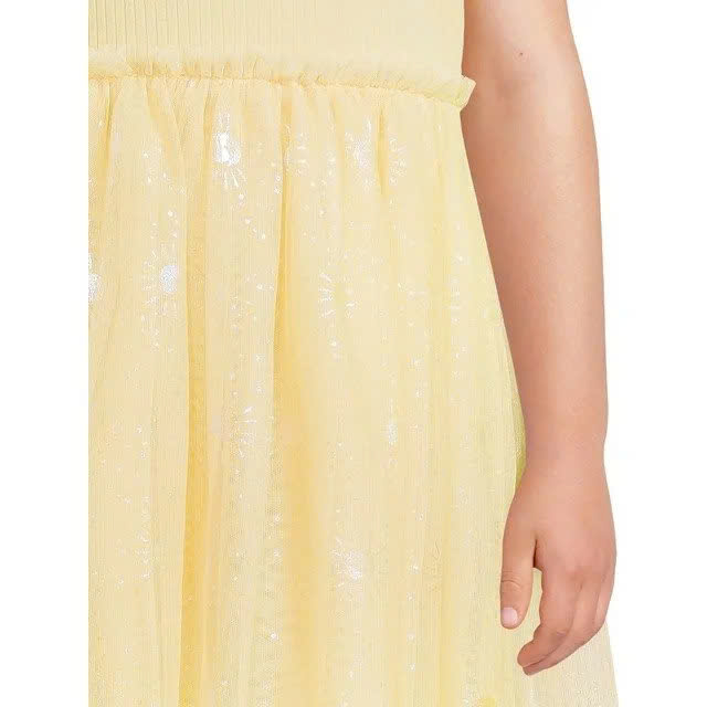 Đầm thun phối chân váy voan bé gái size đại Wonder Nation, size 4/5T - 14/16T Plus. Việt Nam xuất xịn.1
