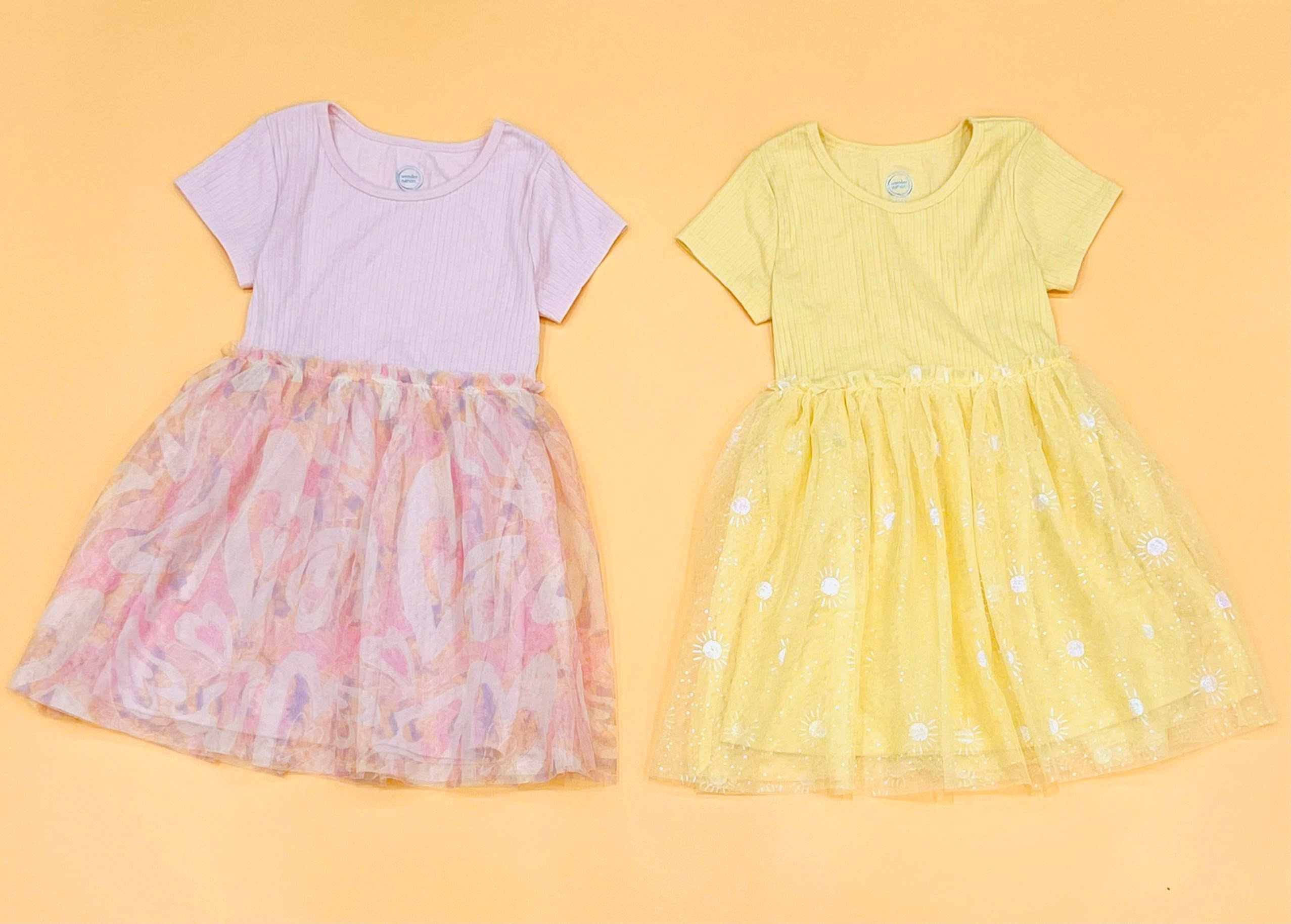 Đầm thun phối chân váy voan bé gái size đại Wonder Nation, size 4/5T - 14/16T Plus. Việt Nam xuất xịn.9