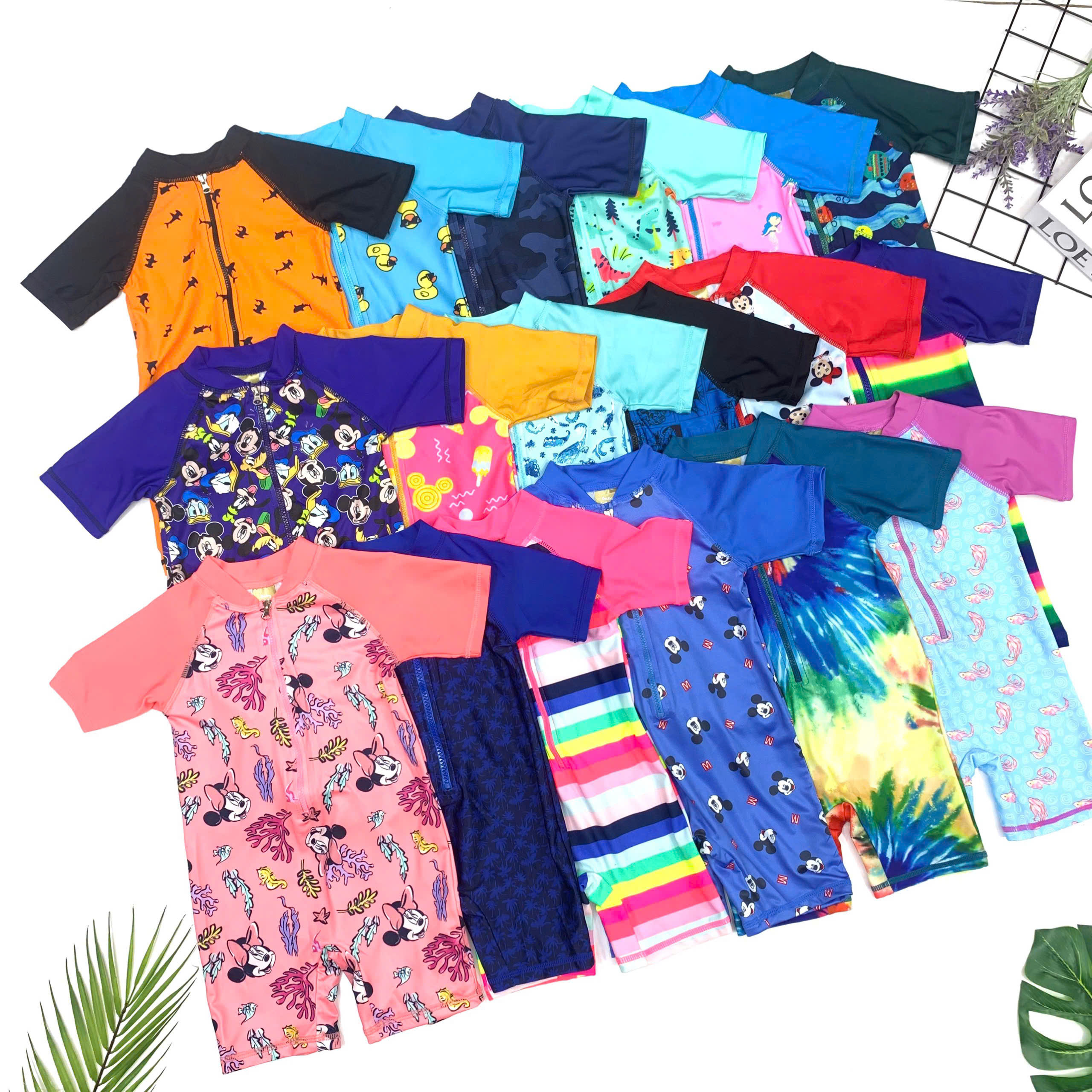 Bộ bơi liên thân Colloky BTBG sz 4-6-8-10-12. ( tương đương 1-8T), hàng TQXK dư xịn