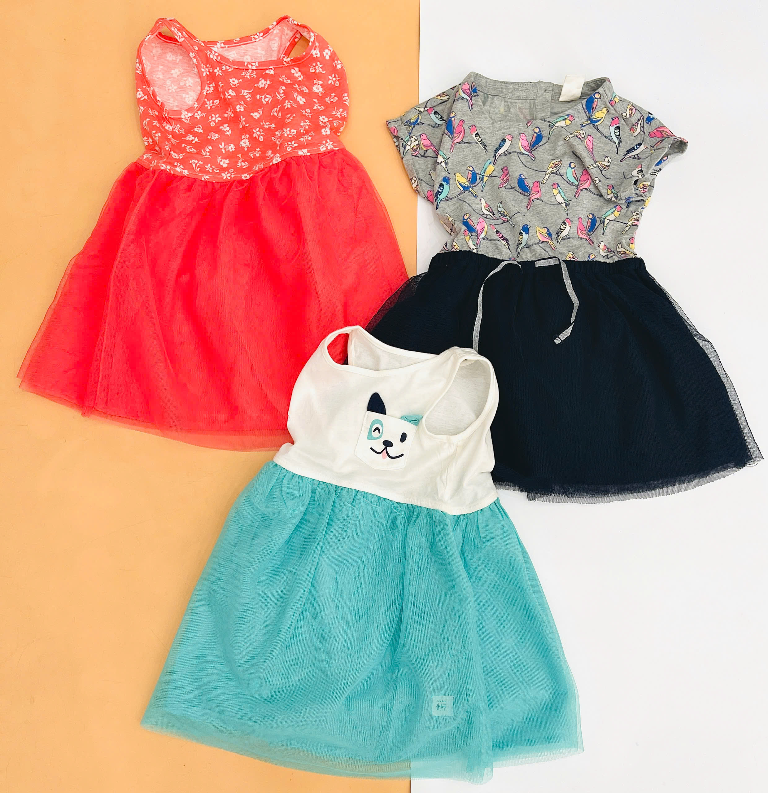 Đầm thun phối chân váy voan Baby Gap, size 6/12M - 5T. Cambodia xuất xịn.14