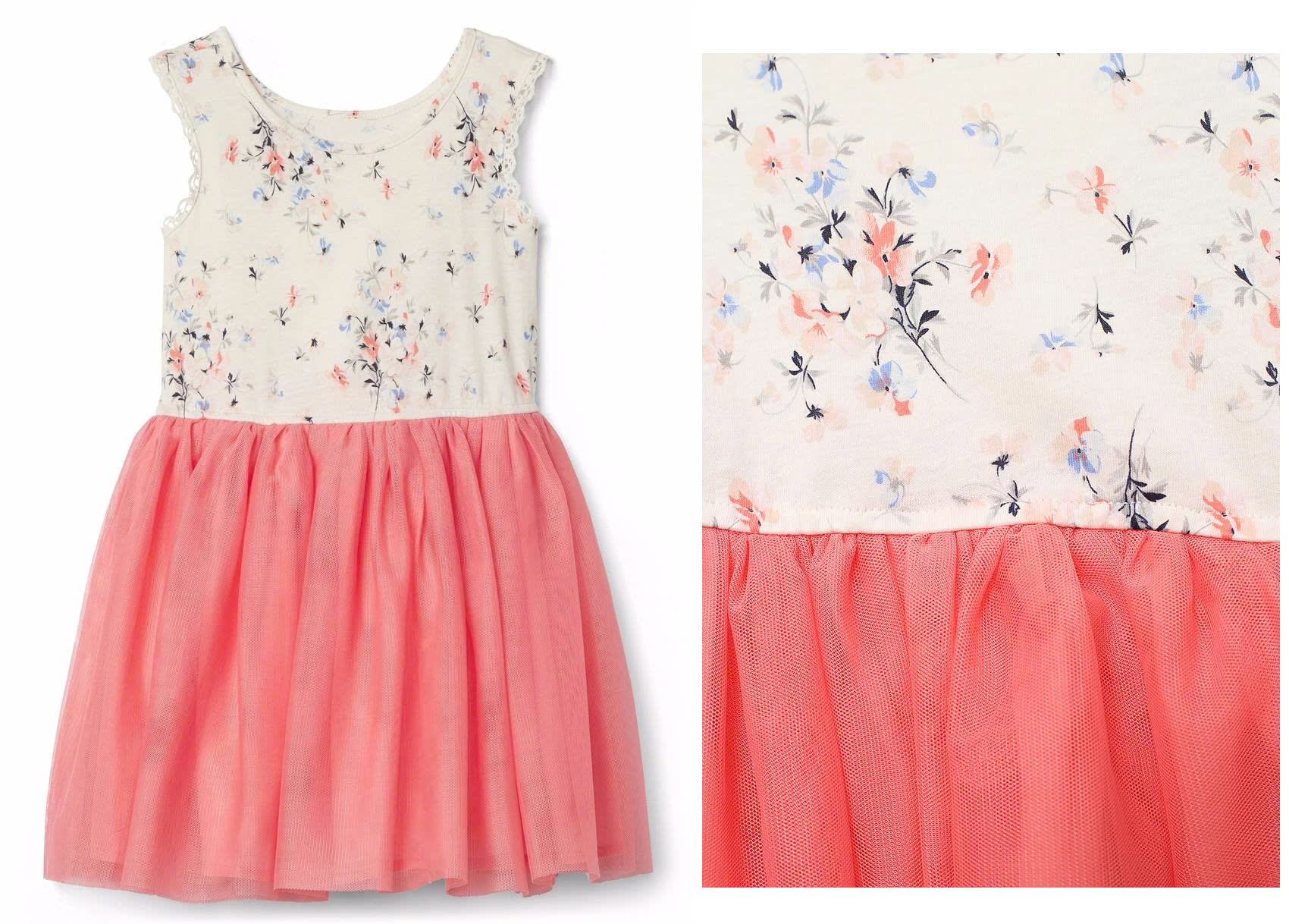 Đầm thun phối chân váy voan Baby Gap, size 6/12M - 5T. Cambodia xuất xịn.7