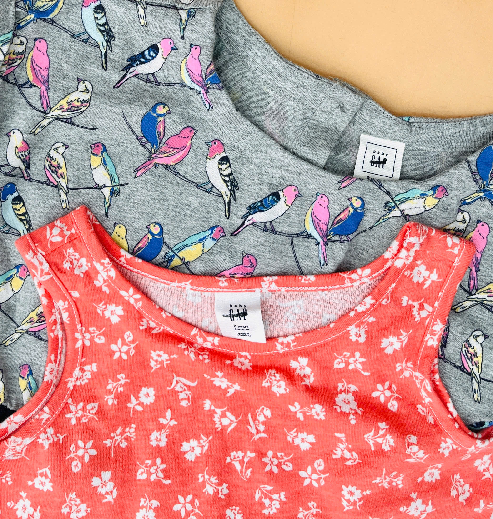 Đầm thun phối chân váy voan Baby Gap, size 6/12M - 5T. Cambodia xuất xịn.13