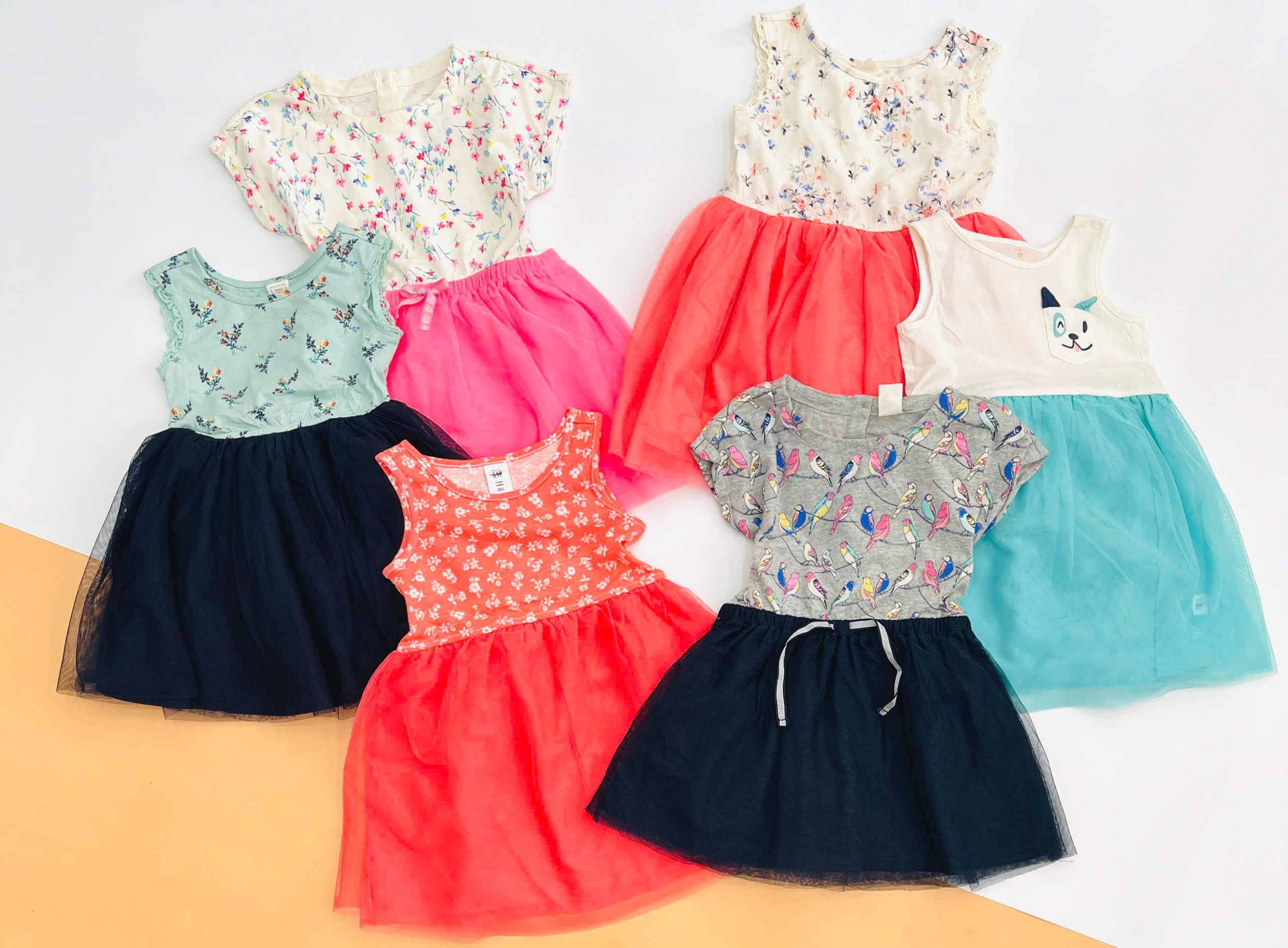 Đầm thun phối chân váy voan Baby Gap, size 6/12M - 5T. Cambodia xuất xịn.5