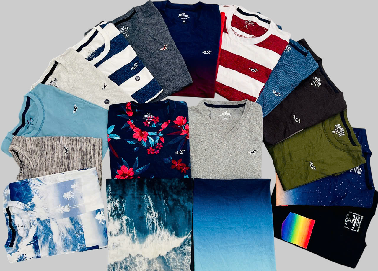 Áo thun nam tay ngắn HOLLISTER, size XXS - XXL. Việt Nam xuất xịn