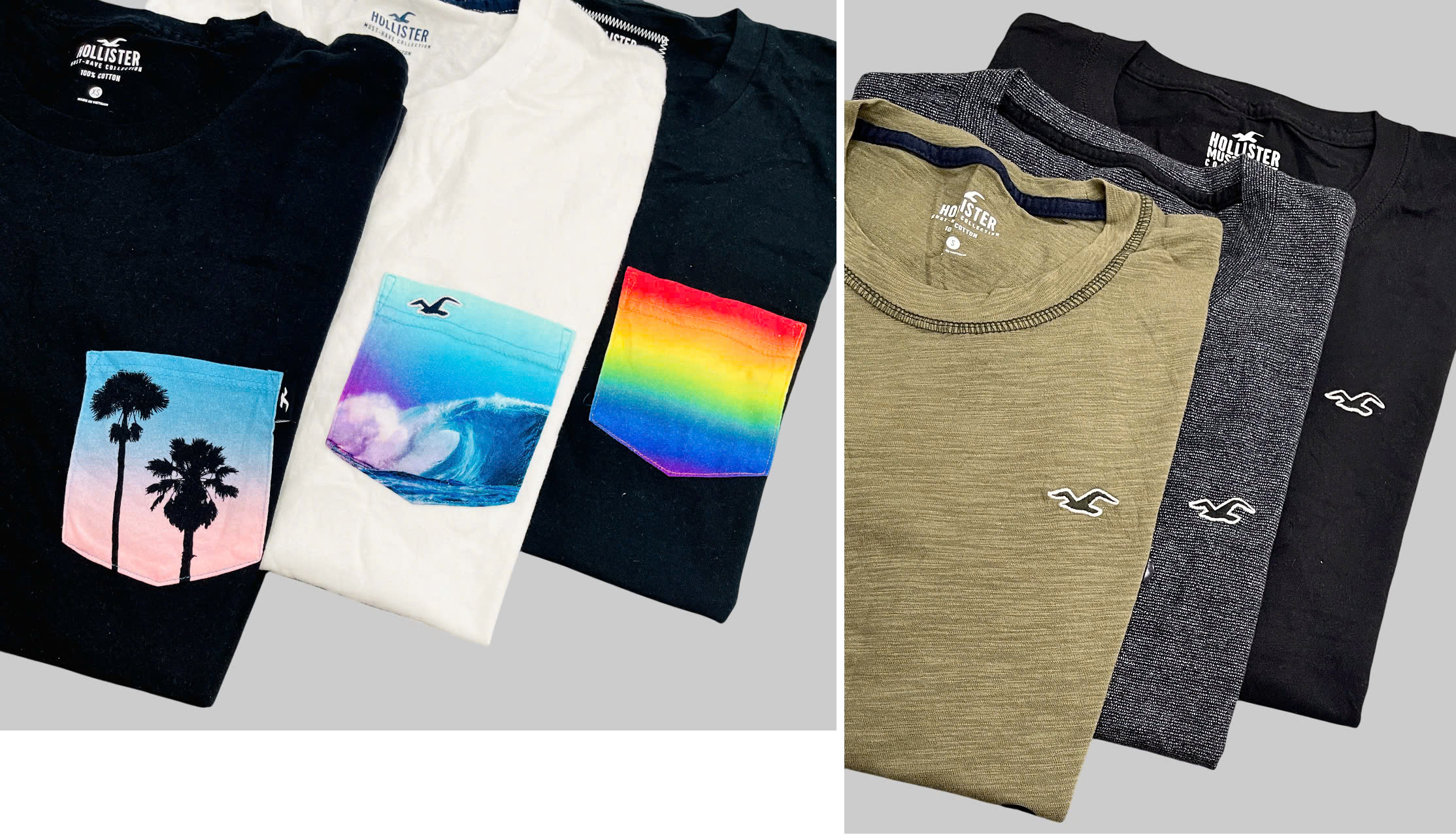 Áo thun nam tay ngắn HOLLISTER, size XXS - XXL. Việt Nam xuất xịn3