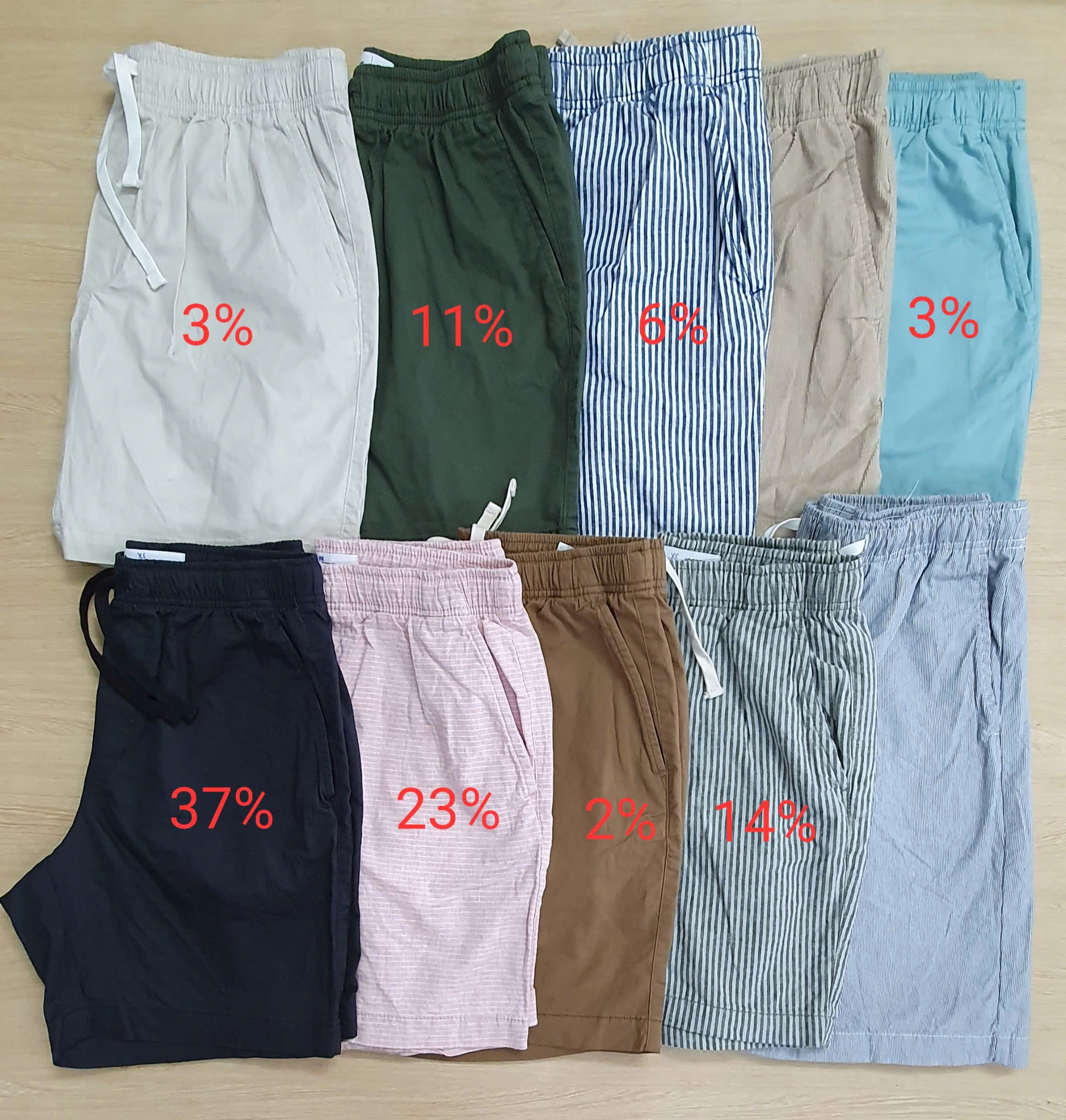 Quần short kaki Old Navy Nam, hàng VN xuất khẩu * Size XS, S, M ( XS 20%, S 55%, M 25% )