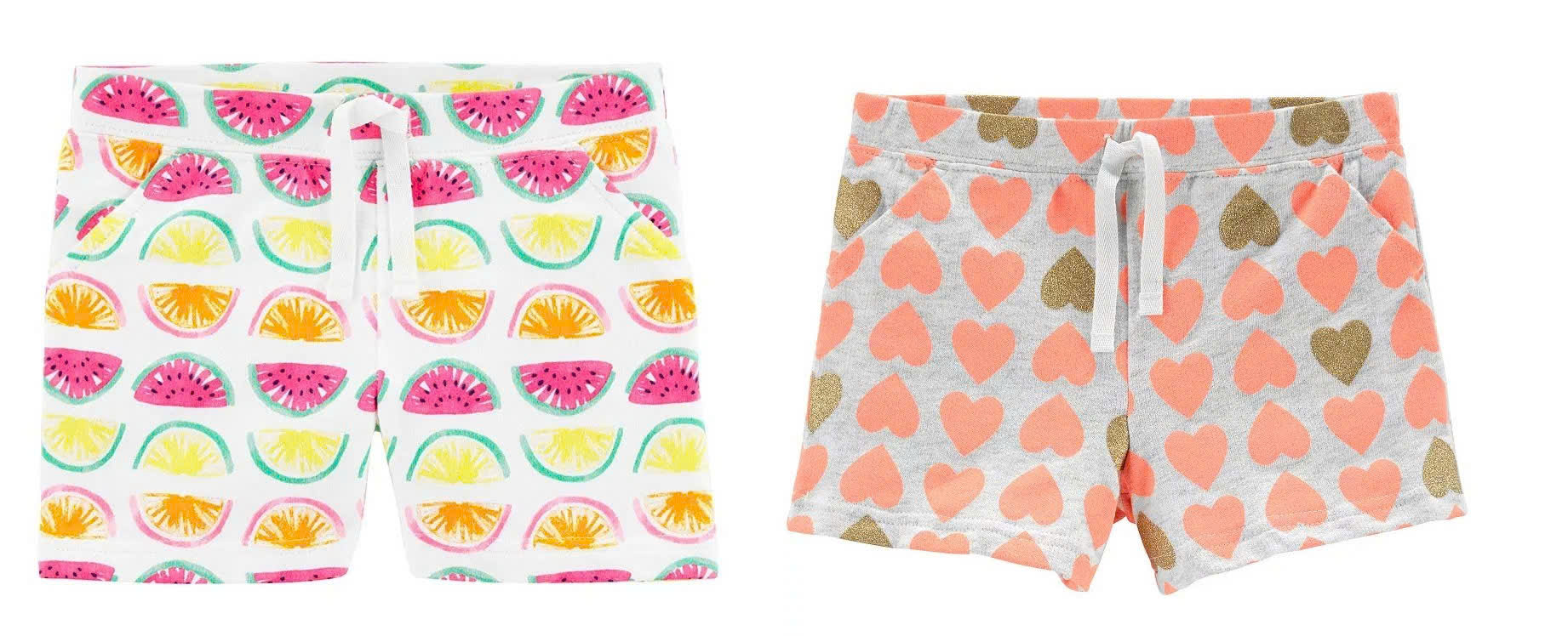 Set 2 Quần short thun da cá bé gái Carter , size 3M - 14T. Cambodia xuất xịn13