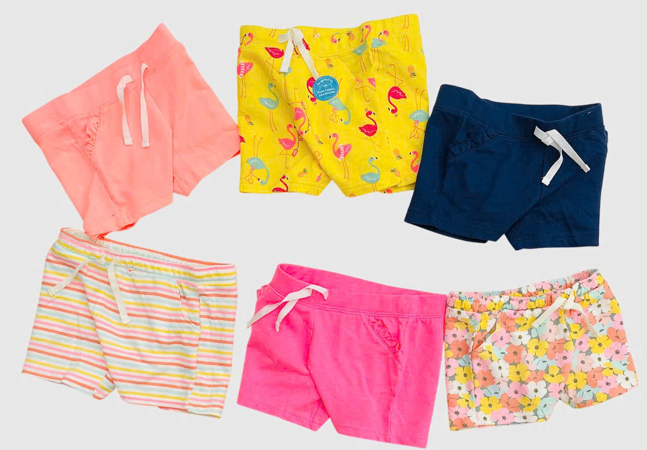 Set 2 Quần short thun da cá bé gái Carter , size 3M - 14T. Cambodia xuất xịn0