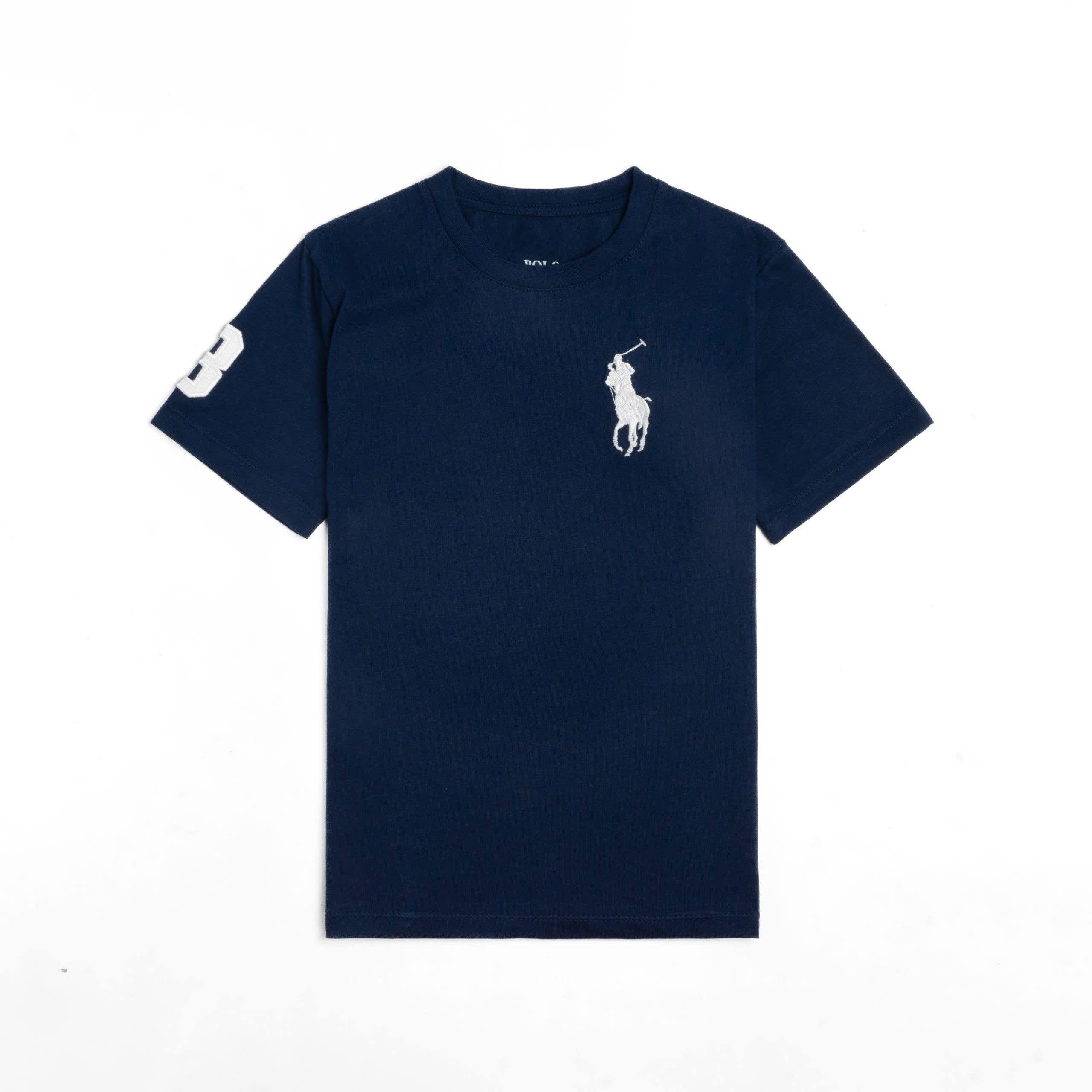 Set 3 cái áo thun bé trai polo thêu logo và tay 6 size XS-XXL (23-50kg)4