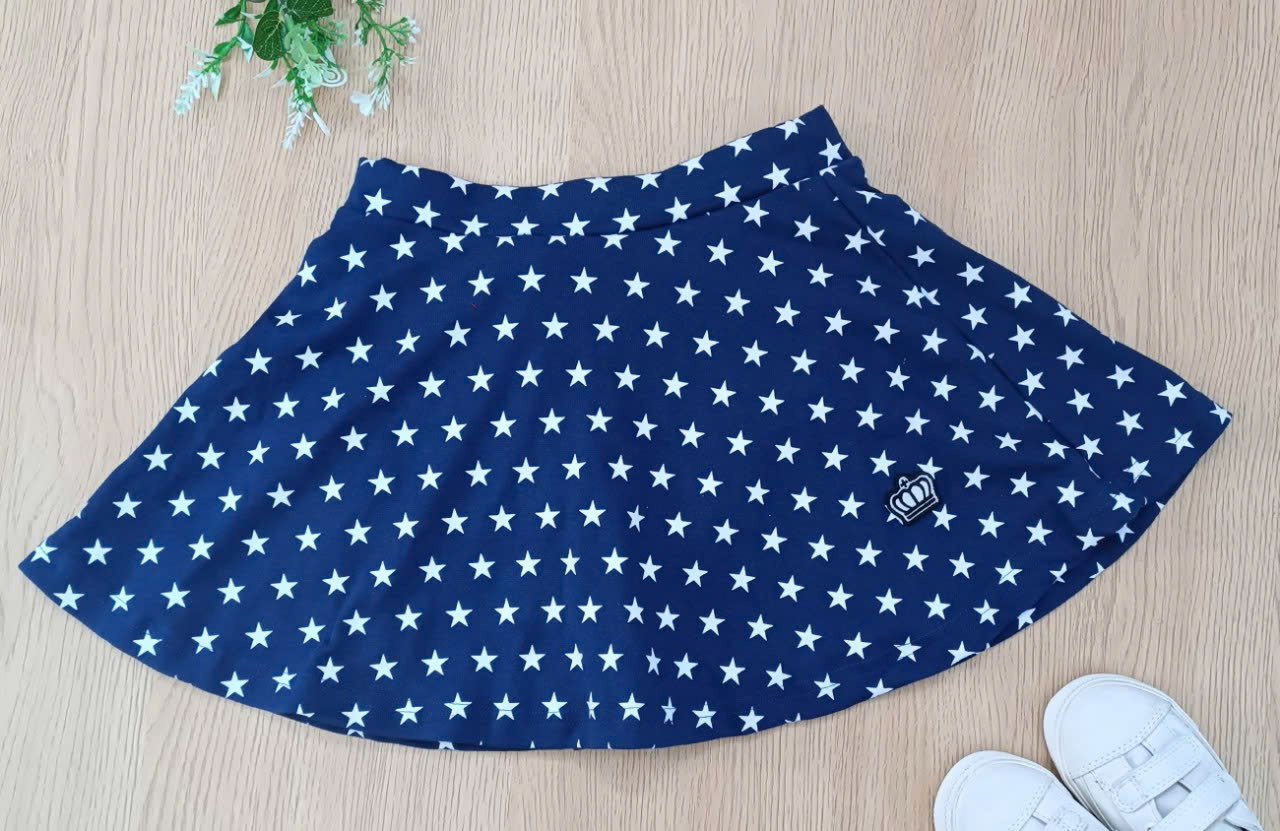Set 2 chân váy cotton + voan BabyDoll xuất Nhật siêu xinh, size 80 - 150 VN xuất xịn3