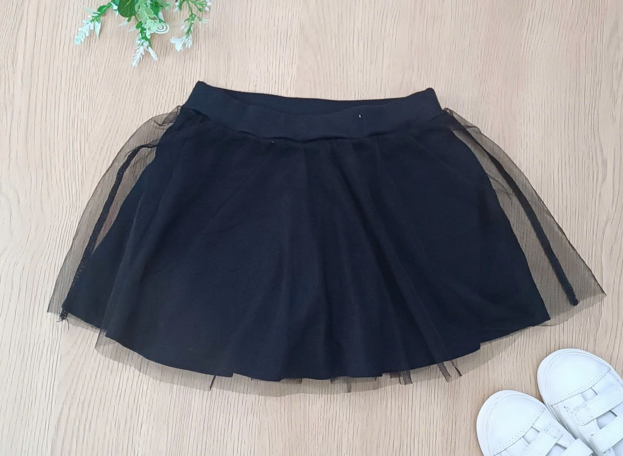 Set 2 chân váy cotton + voan BabyDoll xuất Nhật siêu xinh, size 80 - 150 VN xuất xịn16