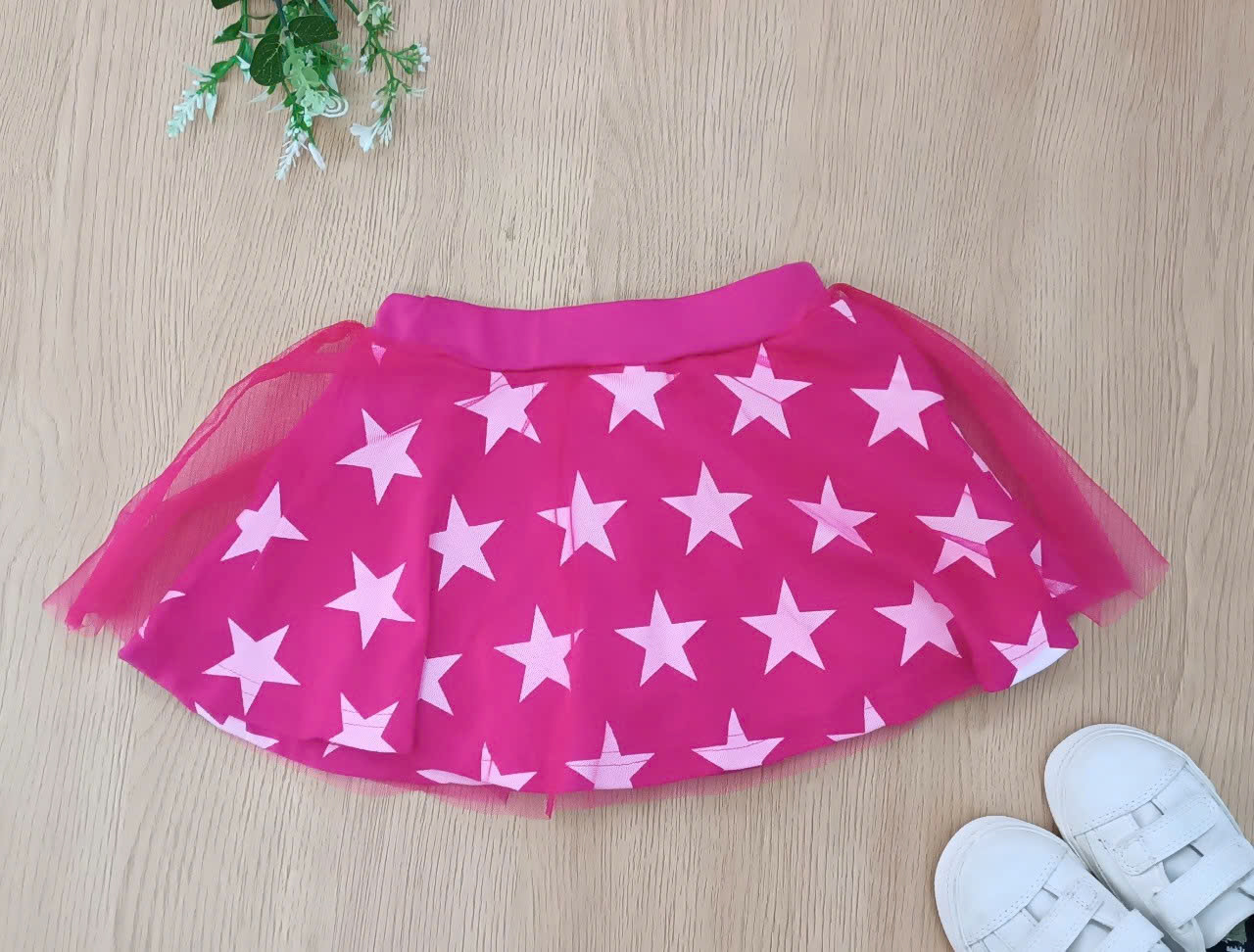 Set 2 chân váy cotton + voan BabyDoll xuất Nhật siêu xinh, size 80 - 150 VN xuất xịn10
