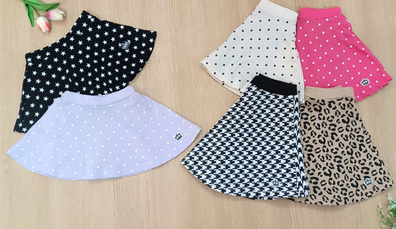 Set 2 chân váy cotton + voan BabyDoll xuất Nhật siêu xinh, size 80 - 150 VN xuất xịn9