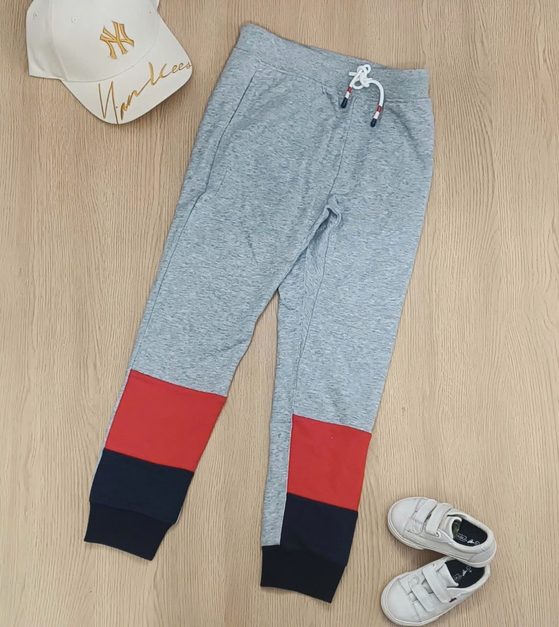Quần jogger da cá bé trai, bé gái MDK size 8/9Y - 16/17Y, VNXK7