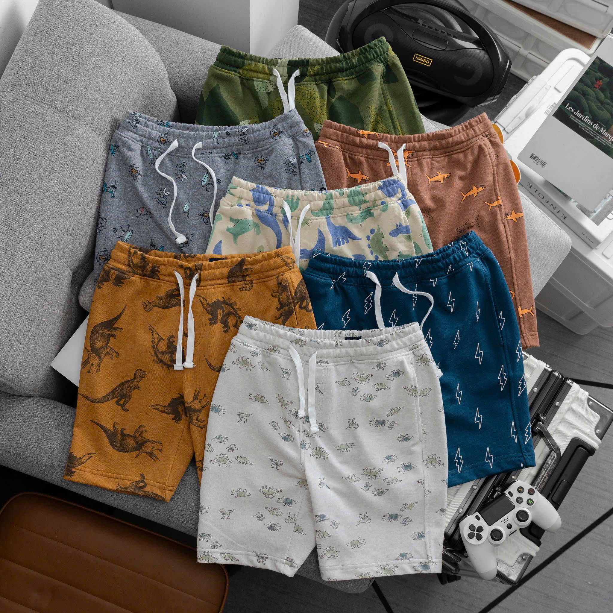 SET 2 QUẦN DA CÁ IN TOÀN PHẦN DÒNG NHÍ 6 SIZE 2-3-4-5-XS- S(6/7) (10-23KG)15