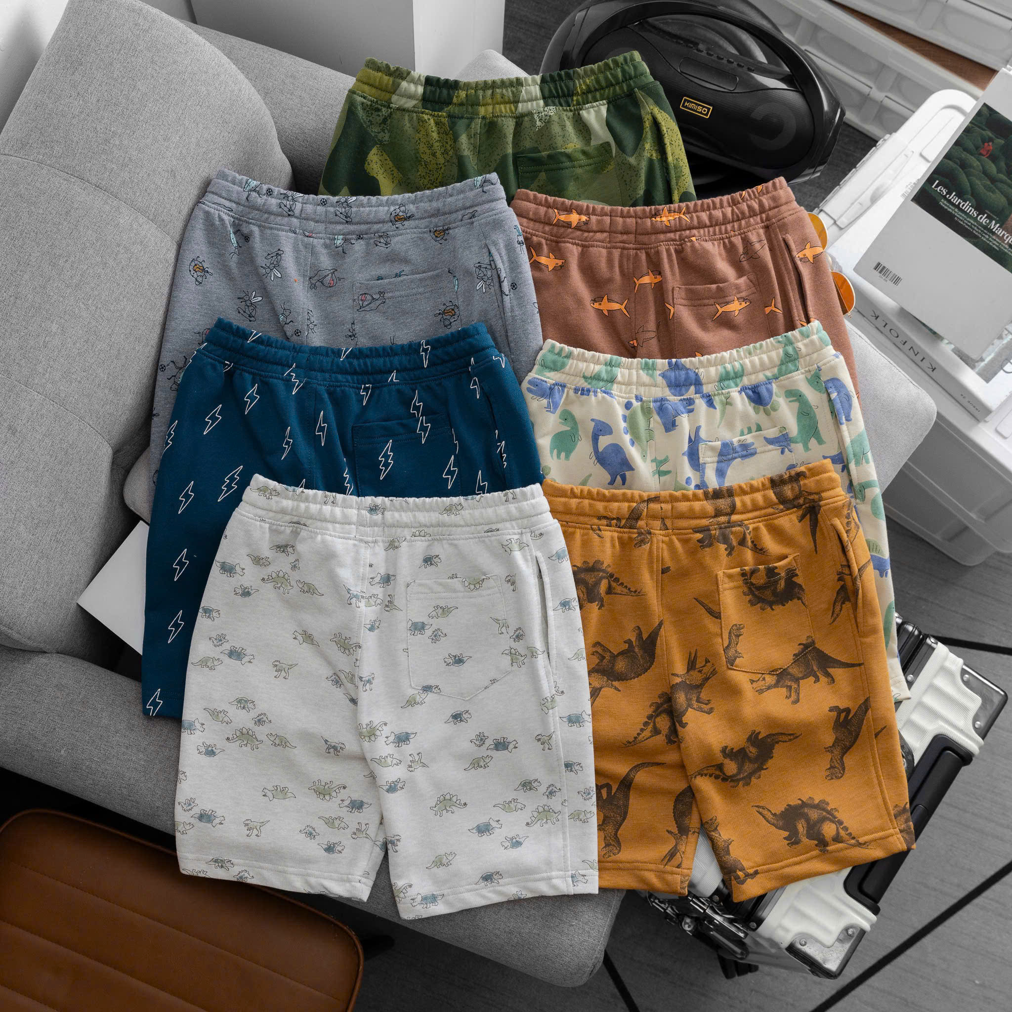 SET 2 QUẦN DA CÁ IN TOÀN PHẦN DÒNG NHÍ 6 SIZE 2-3-4-5-XS- S(6/7) (10-23KG)6