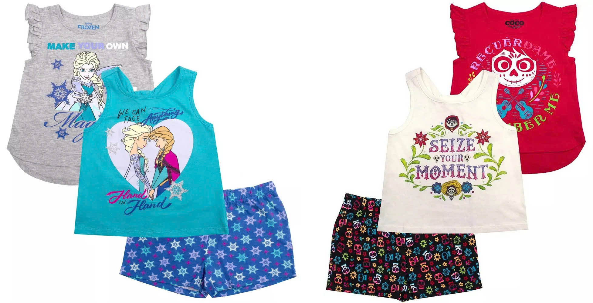 Set 3 áo thun sát nách bé gái in hình Disney . Size 12M - 6/6X. TQXK dư xịn7