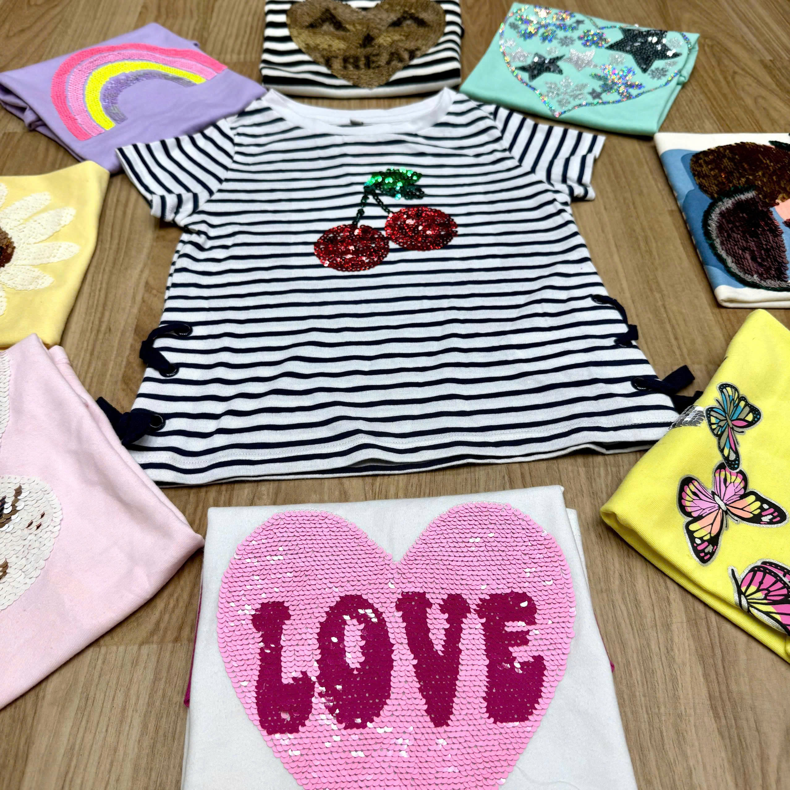 Áo thun TNBG kim sa Place và 1 số hiệu mix (Place 80%), size 4T - 16T, hàng VNXK12