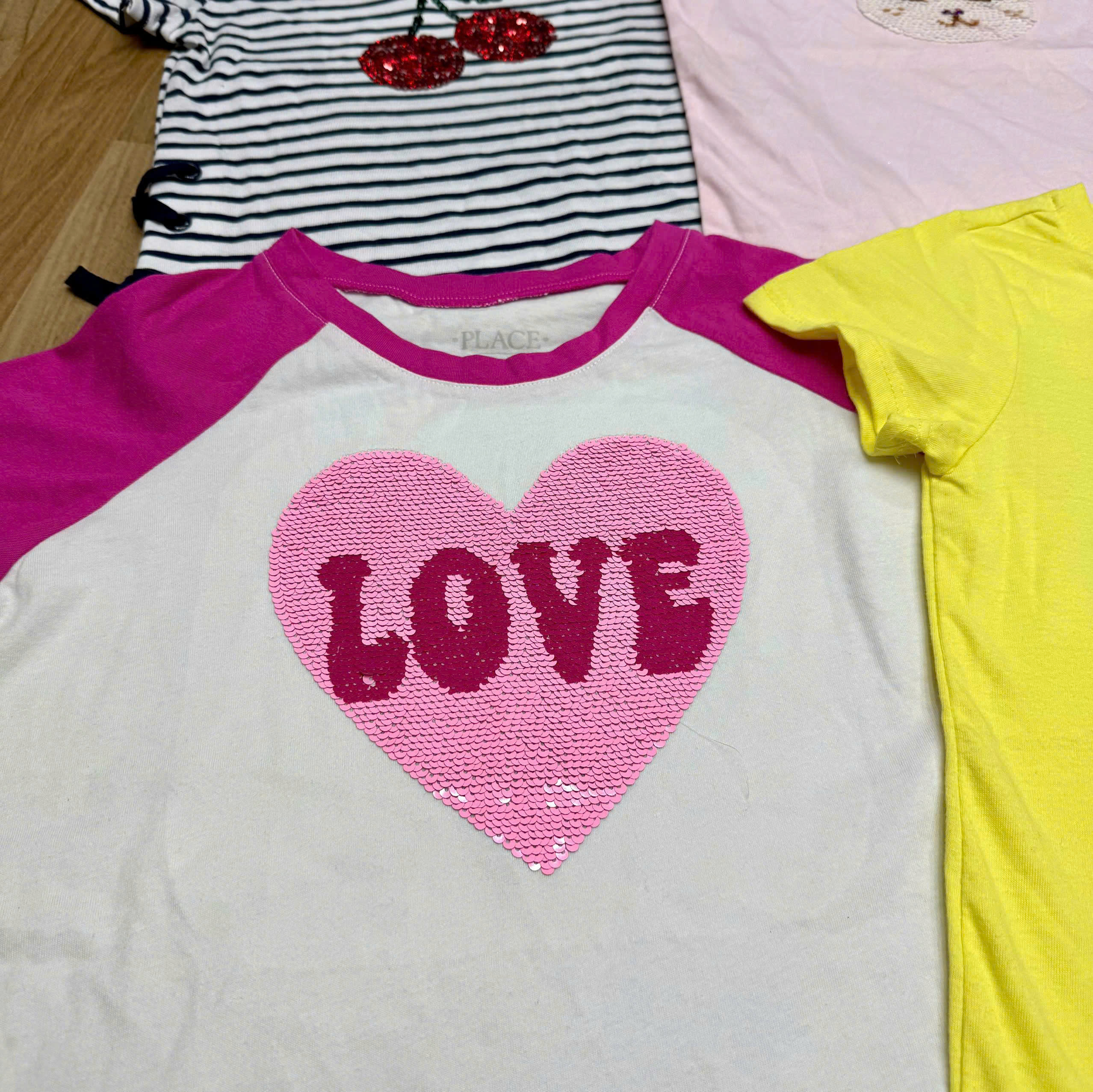 Áo thun TNBG kim sa Place và 1 số hiệu mix (Place 80%), size 4T - 16T, hàng VNXK9