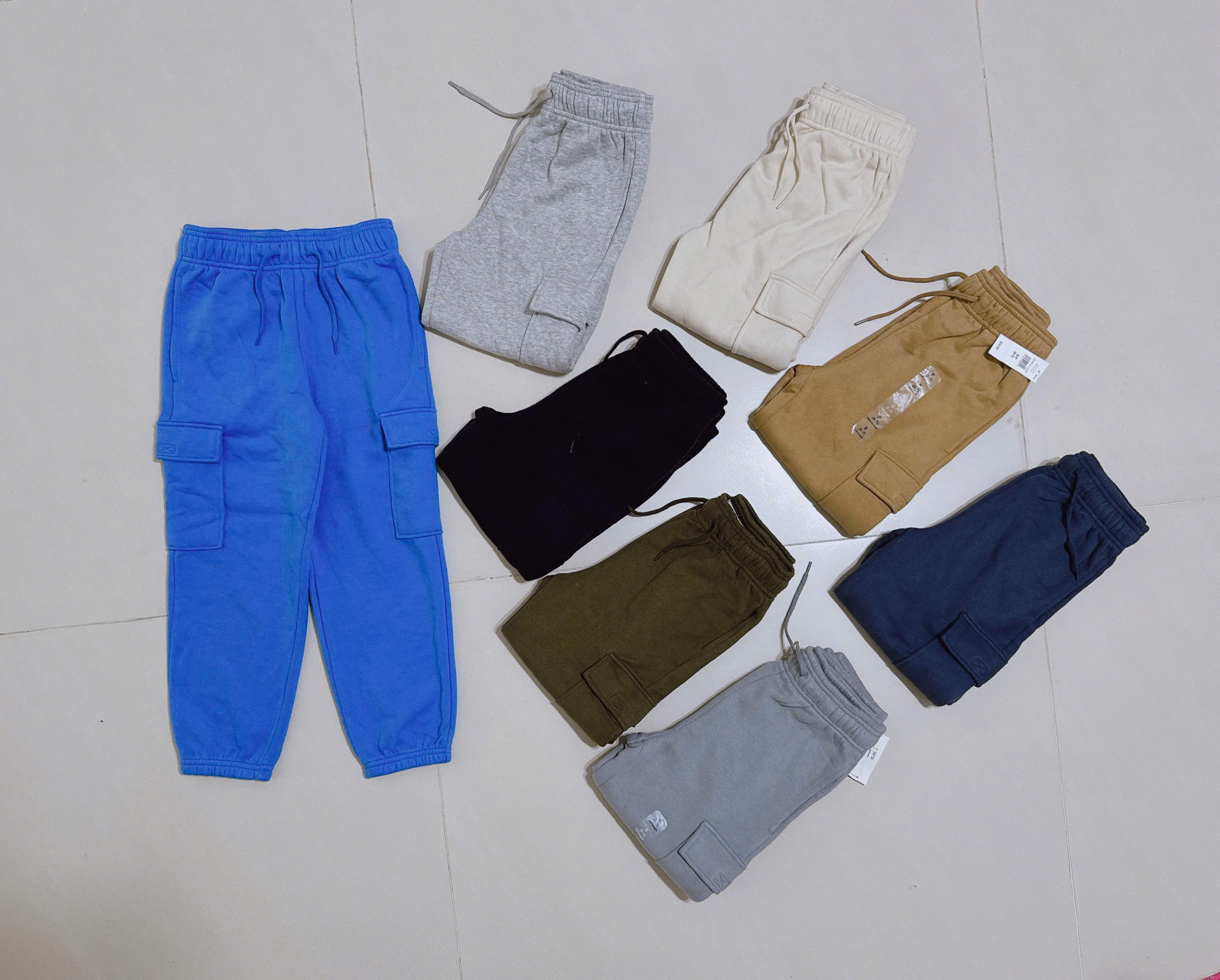 Set 2 Quần jogger Bé Trai Gap Kids túi hộp siêu đẹp Việt Nam xuất dư xịn + Lô bao gồm 9 màu date mới Hãng đang onweb • size  XS - 2XL5