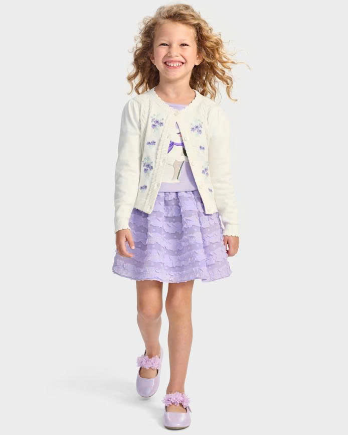 Chân váy vải kate + voan Gymboree xịn, size 18M - 12T, hàng VNXK12